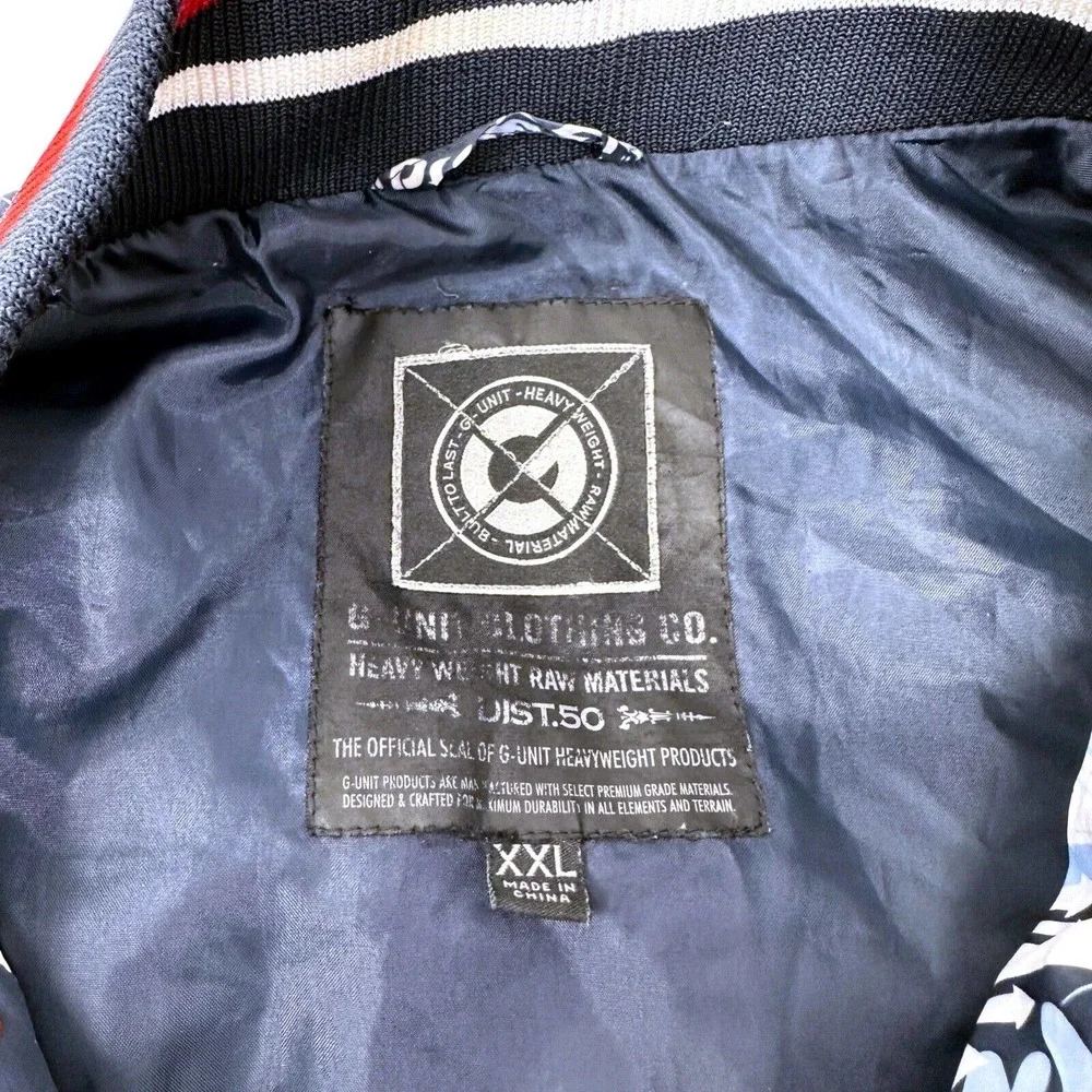 G-UNIT‎ x Premium Goods 50¢ Puffer Jacket Vest Size XL Hip Hop Streetwear Y2K